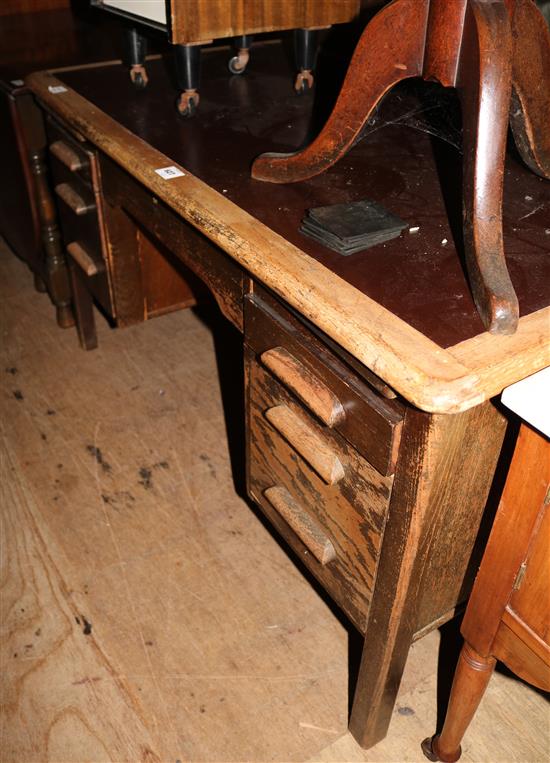A 1920s oak desk